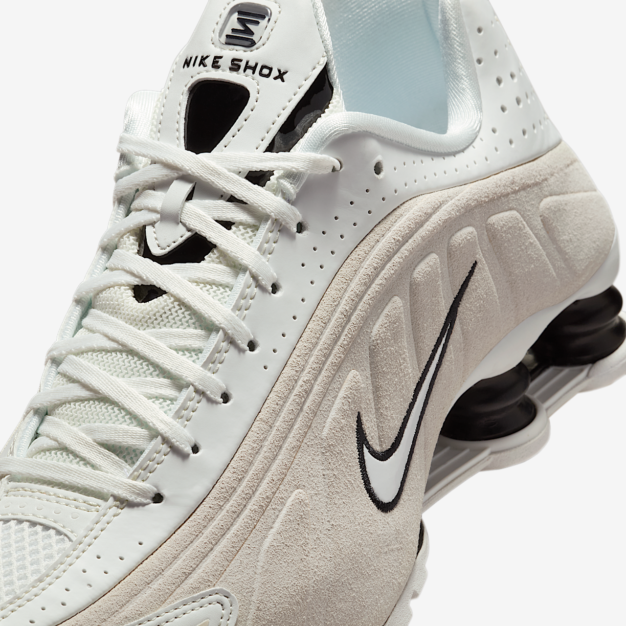 Nike Nike Shox sneaker Summit White/Light Orewood Brown/Zwart