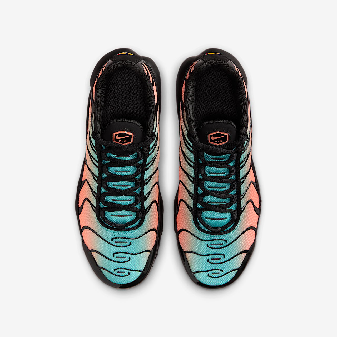 Nike Air Max Plus sneaker Zwart/Aurora Green/Orange Pulse/Zwart