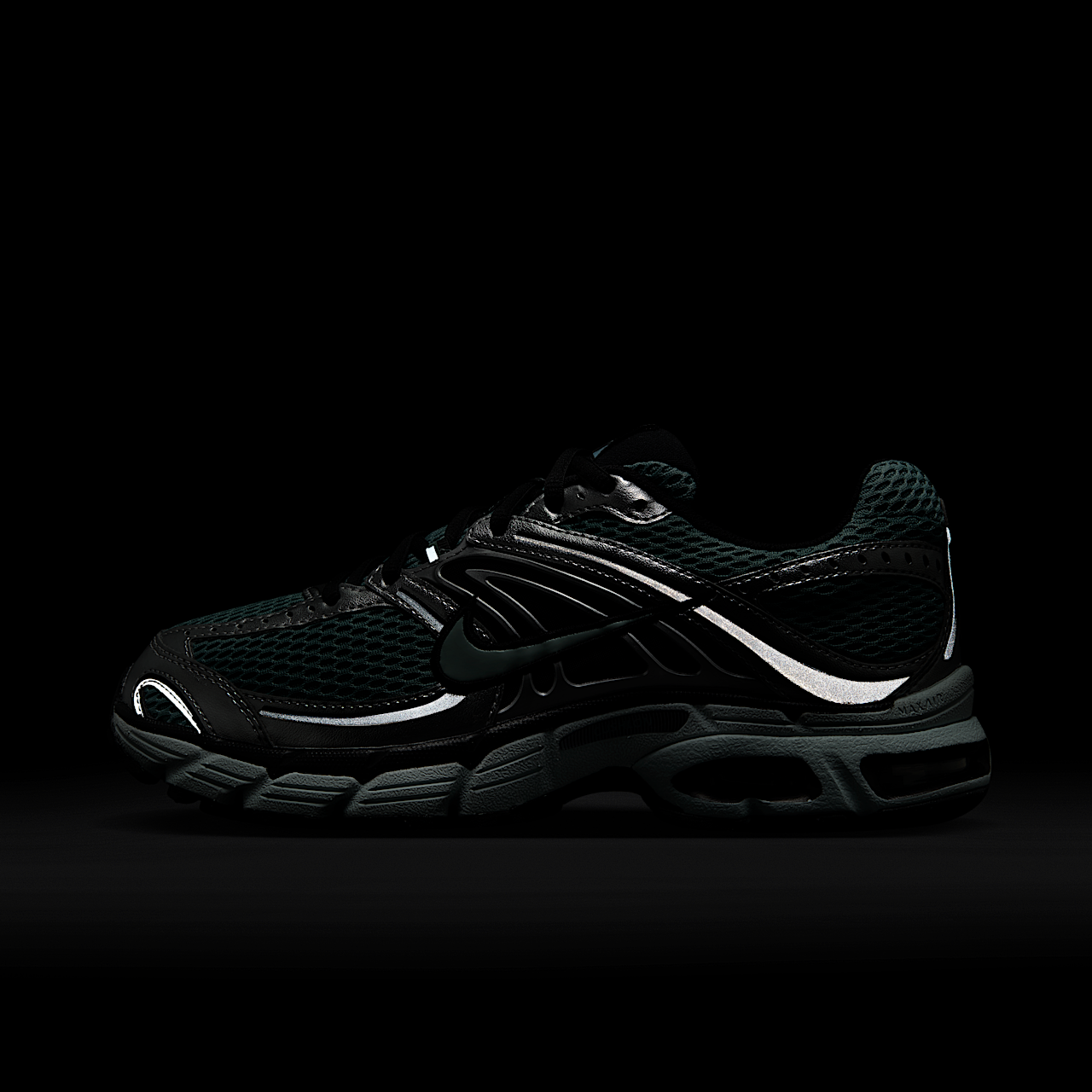 Nike Air Max sneaker Cannon/Zwart/Metallic Silver/Green Haze