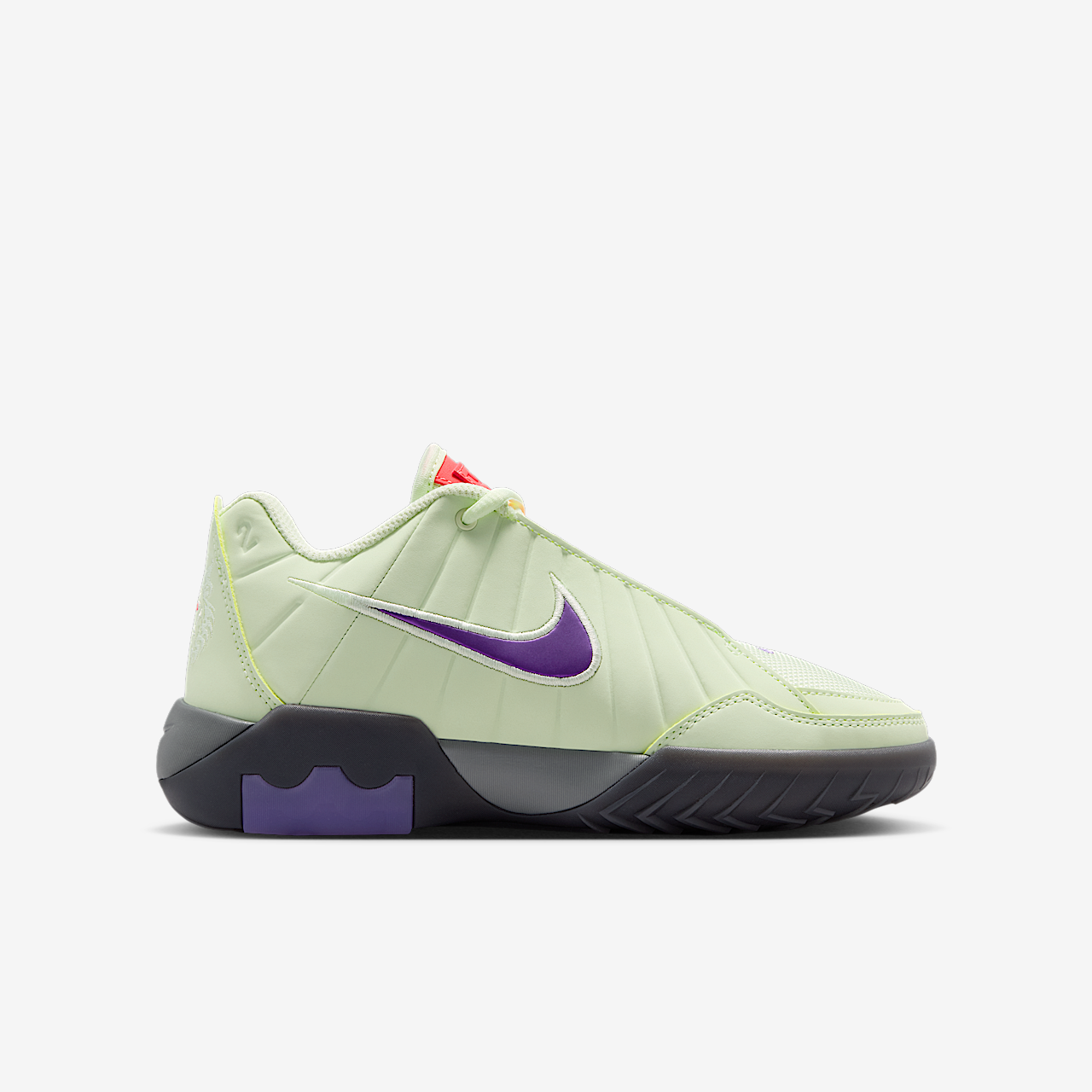 Nike LeBron sneaker Volt Tint/Zwart/Smoke Grey/Meerkleurig