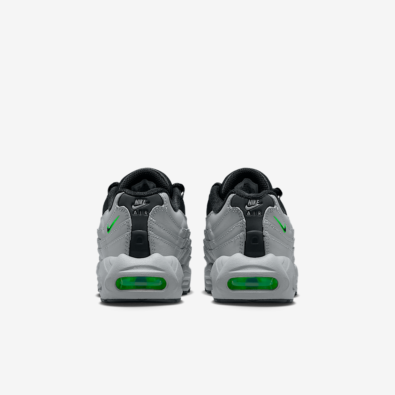 Nike Air Max 95 sneaker Light Smoke Grey/Green Strike/Wit/Zwart