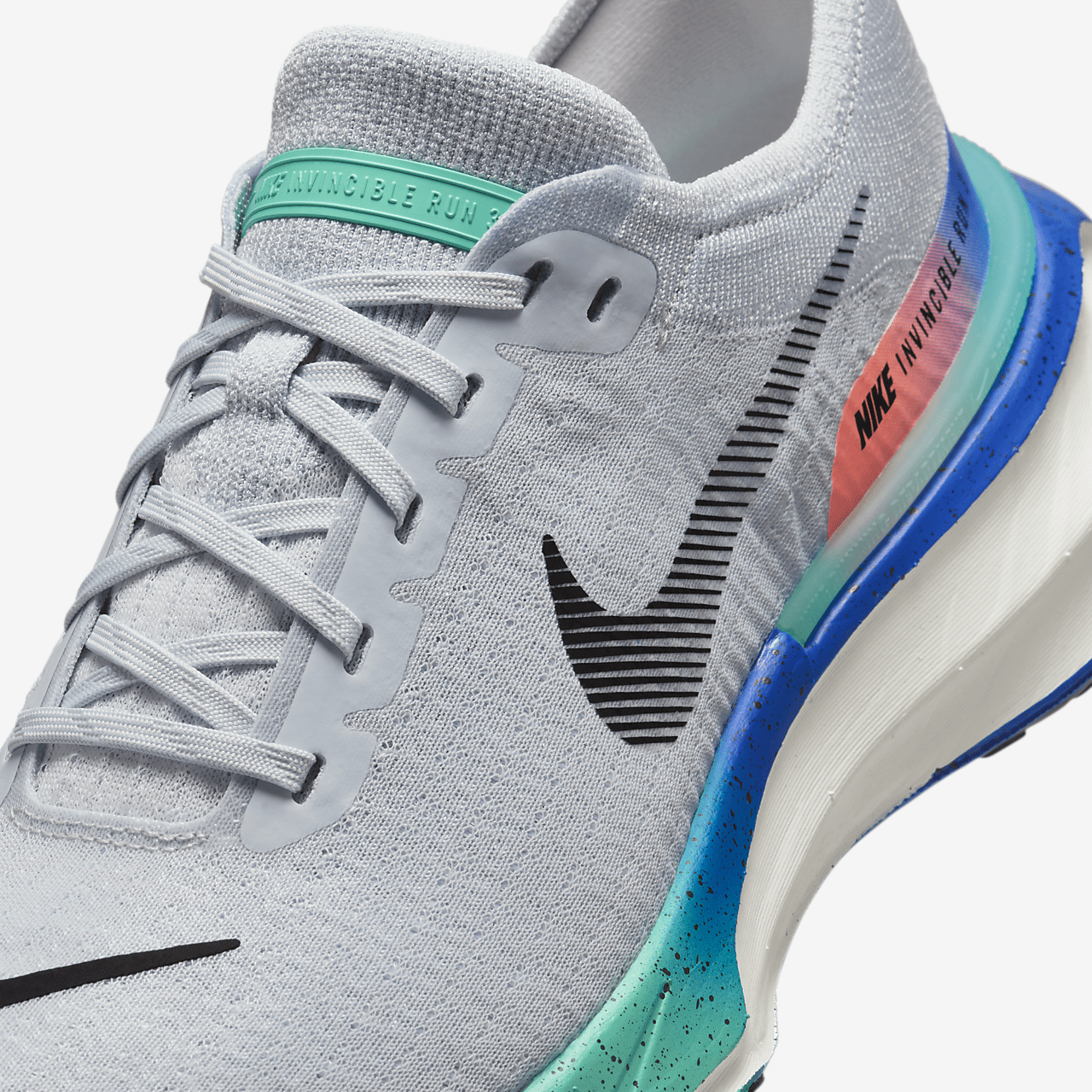 Nike  sneaker Pure Platinum/Bright Mango/Cool Mint/Zwart