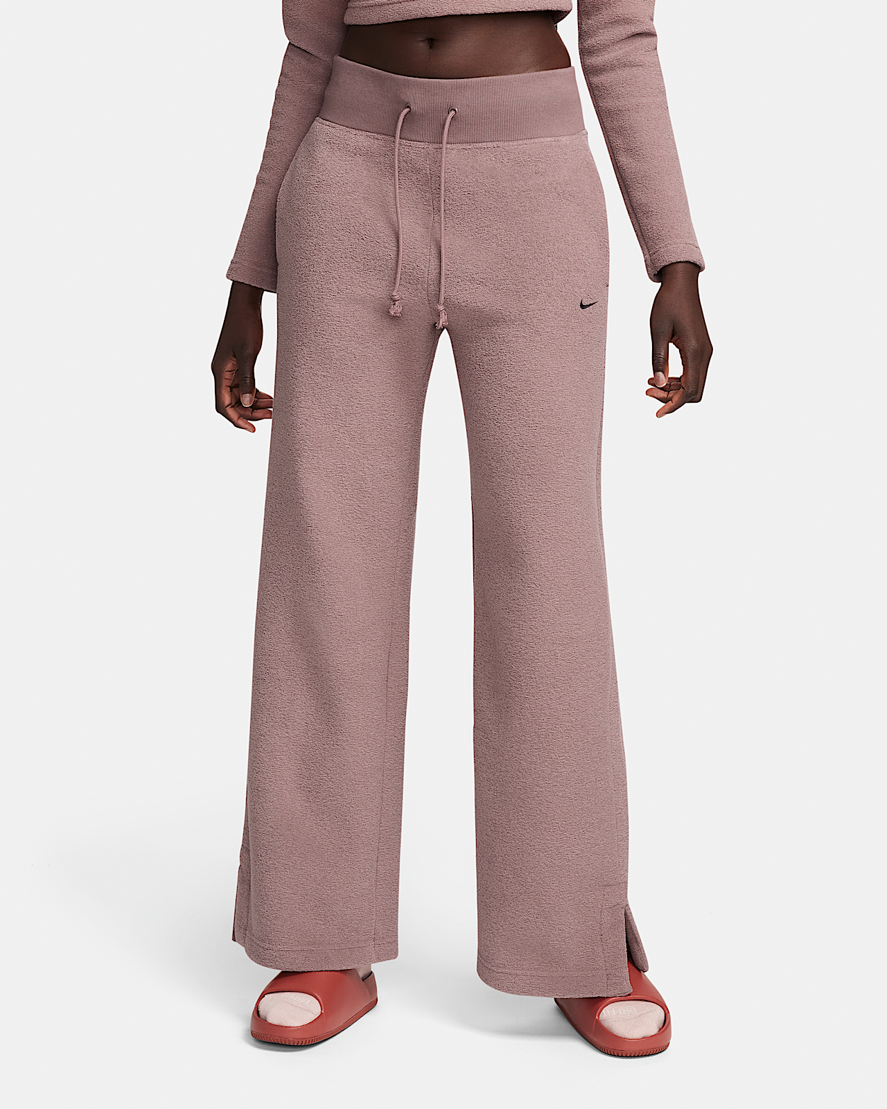 Женские  Nike Sportswear Phoenix Plush High-Waisted Wide-Leg Cozy Fleece Pants