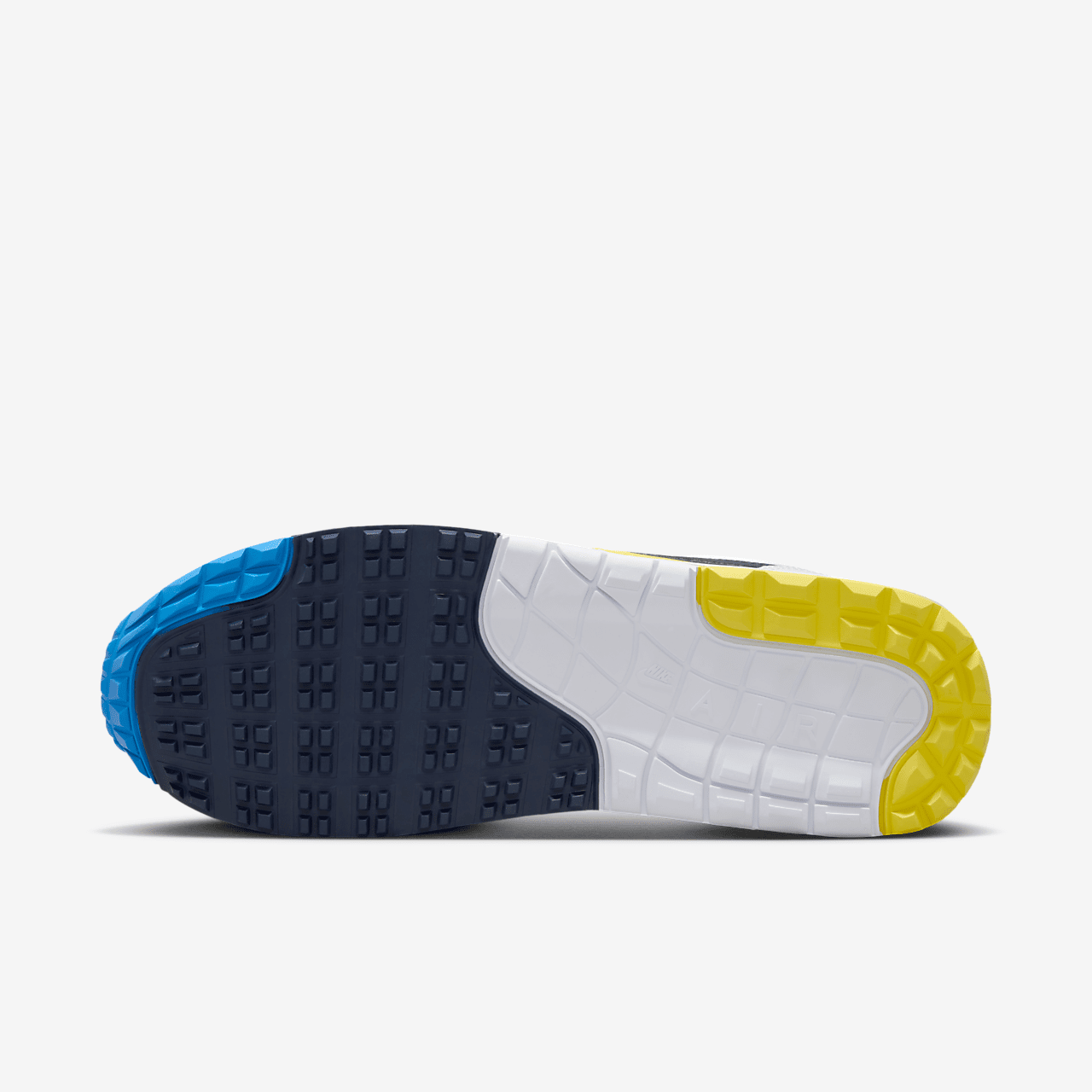 Nike Air Max 1 sneaker Wit/Tour Yellow/Photo Blue/Obsidian