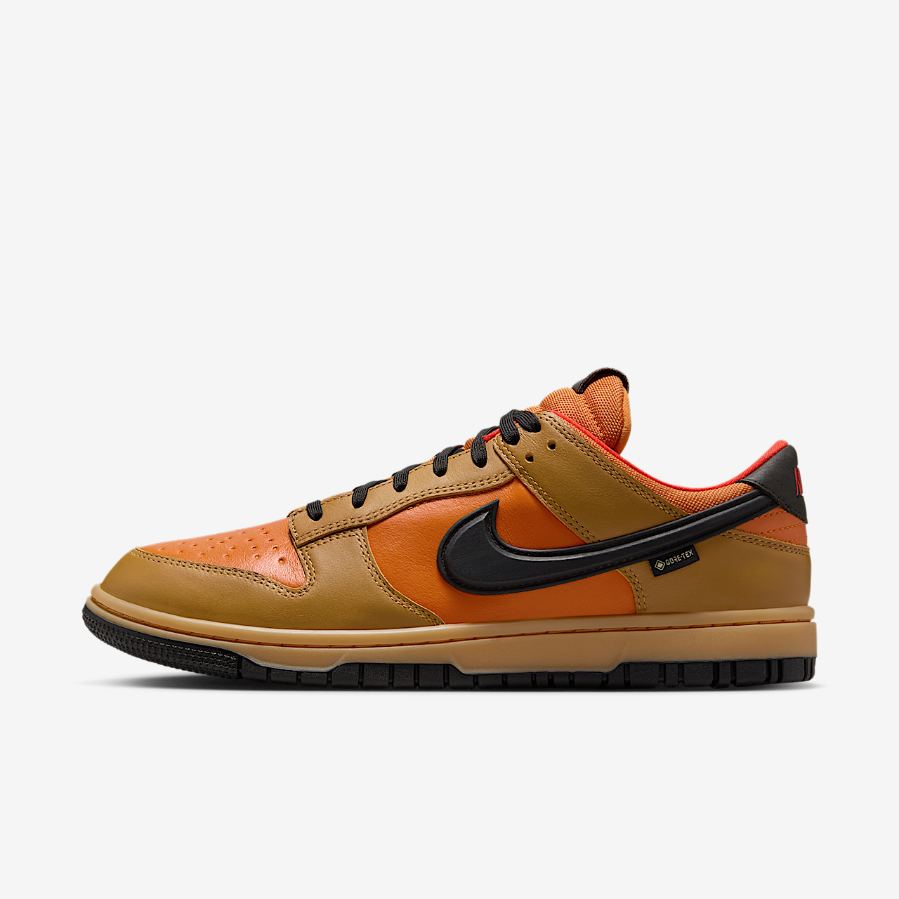 Nike Dunk Low sneaker Wheat/Ceramic/Picante Red/Zwart