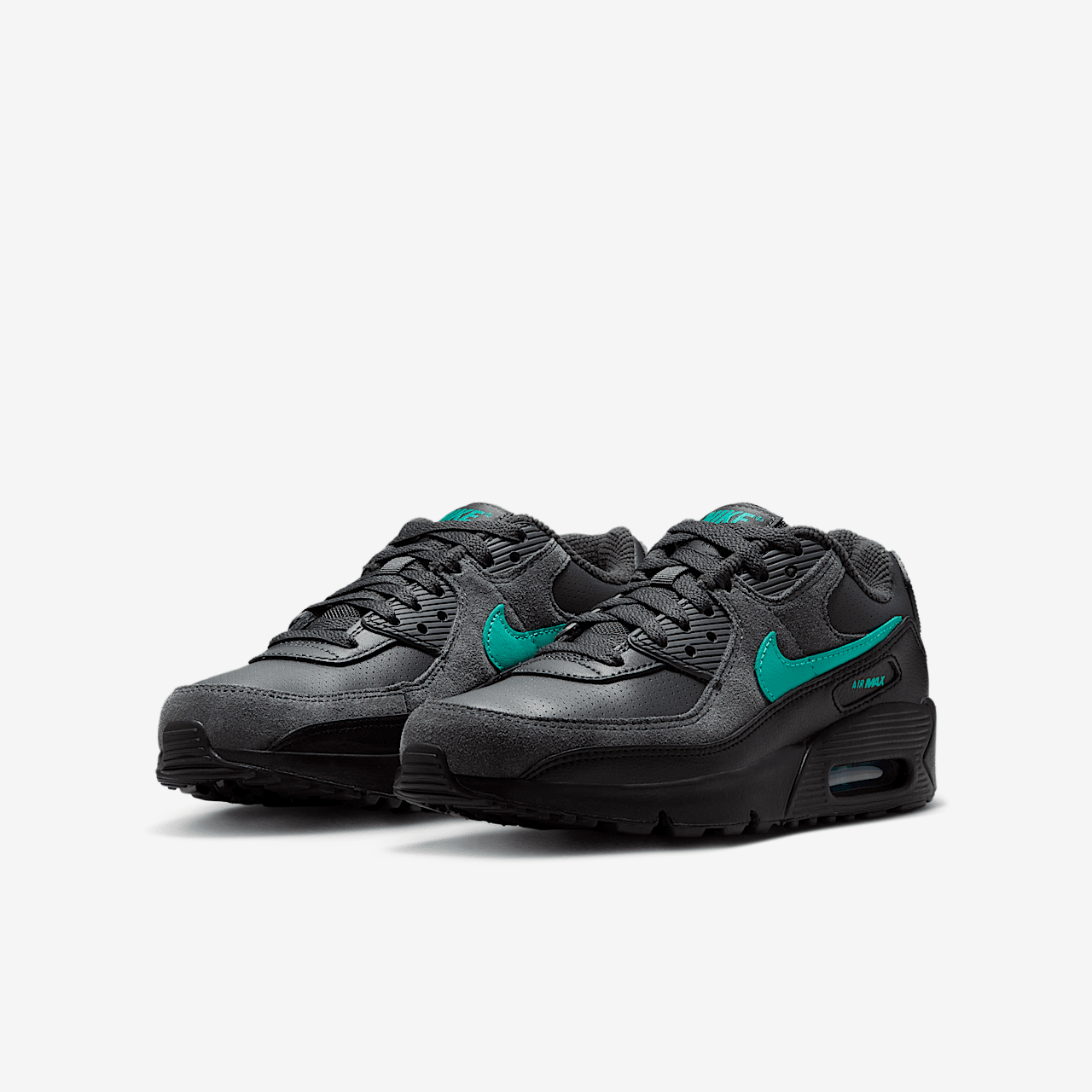Nike Air max 90 sneaker Dark Smoke Grey/Zwart/Wit/Clear Jade II