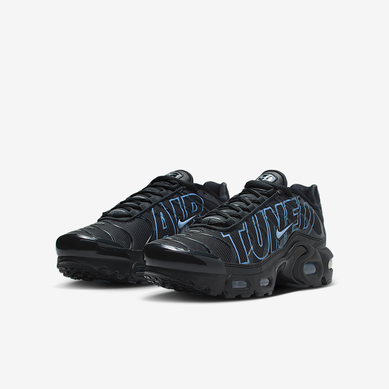 Nike Air Max Plus sneaker Zwart/Metallic Silver/Ice Blue