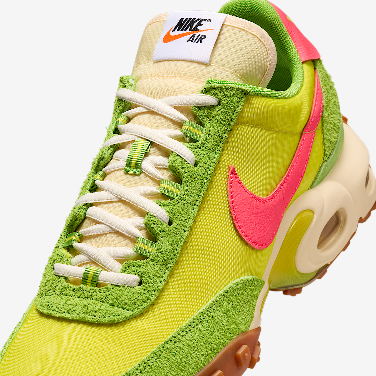 Nike Air Max sneaker Electrolime/Gum Medium Brown/Sprinter Green/Flash Crimson