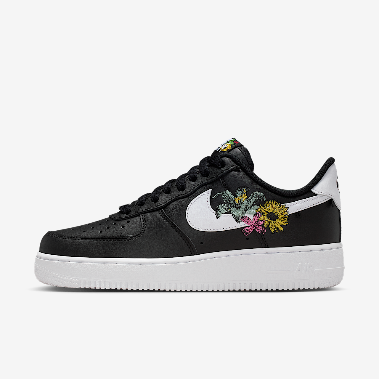 Nike Air Force 1 sneaker Zwart/Metallic Gold/Wit/Wit