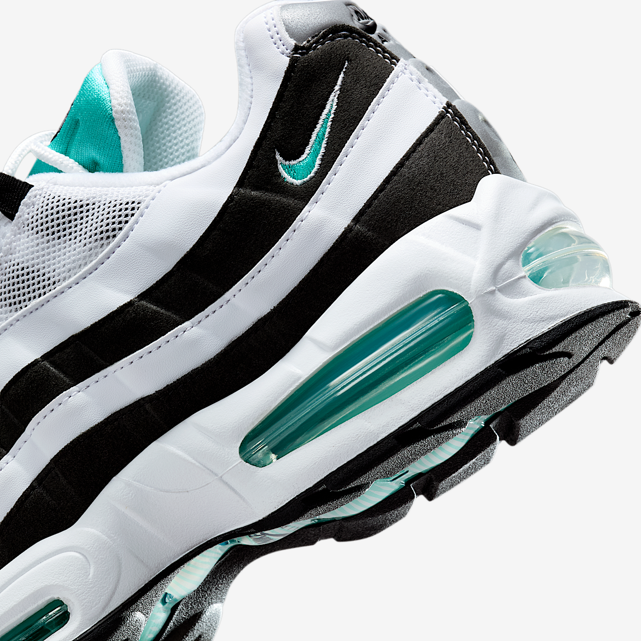Nike Air Max sneaker Wit/Zwart/Metallic Silver/Hyper Jade