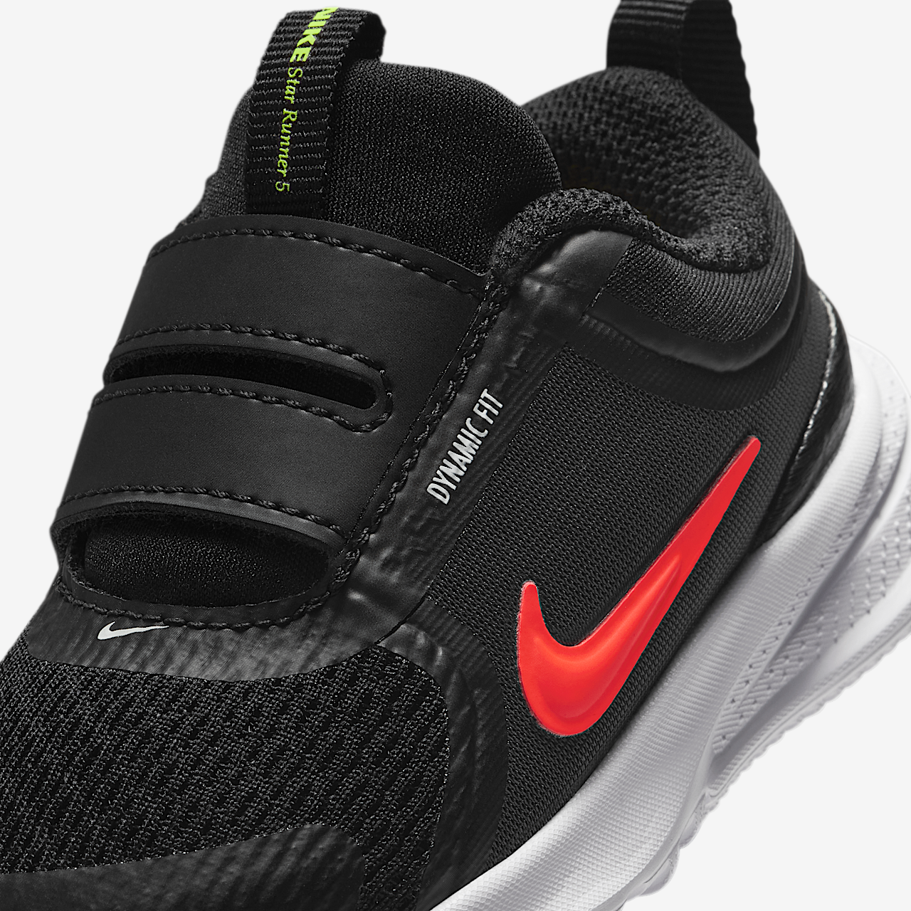 Nike  sneaker Zwart/Anthracite/Volt Tint/Bright Crimson