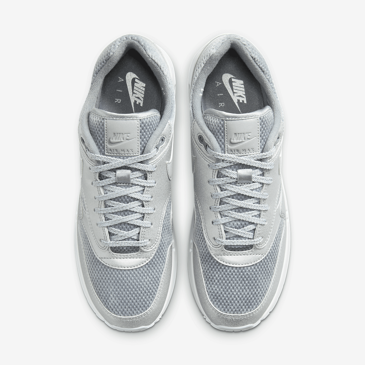 Nike Air Max 1 sneaker Cool Grey/Light Smoke Grey/Wit/Metallic Silver