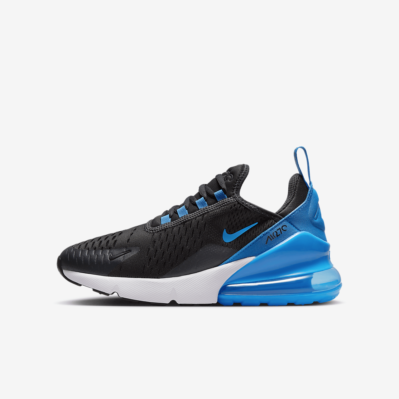 Nike Air max 270 sneaker Anthracite/Zwart/Wit/Light Photo Blue