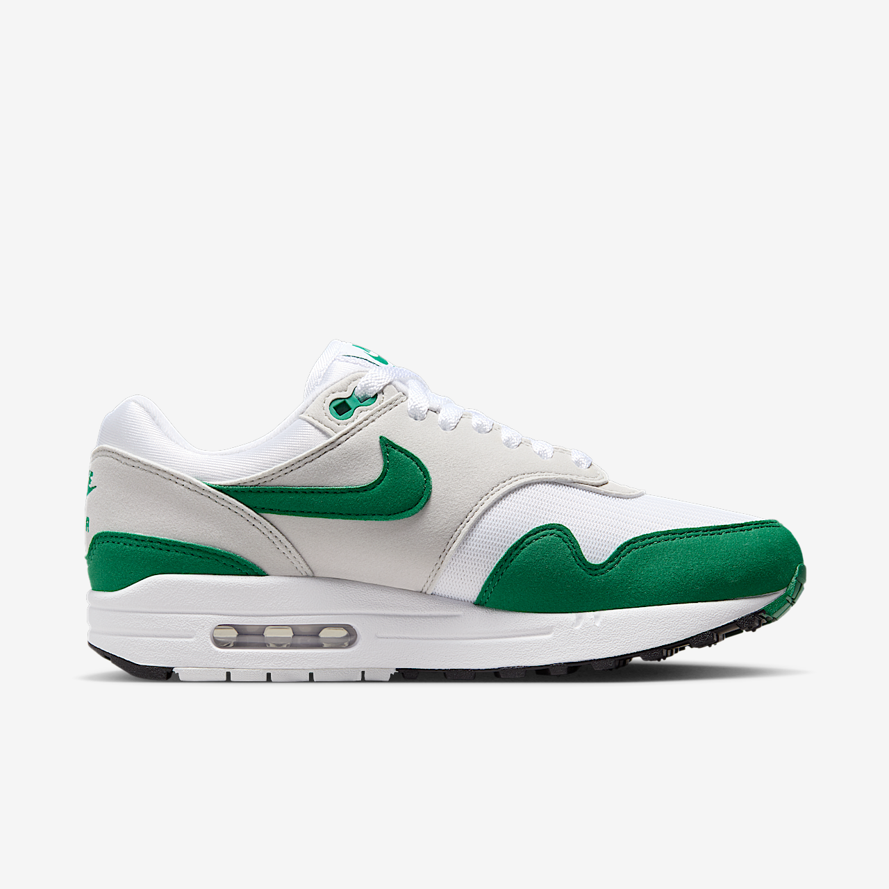Nike Air Max 1 sneaker Neutral Grey/Wit/Zwart/Malachite