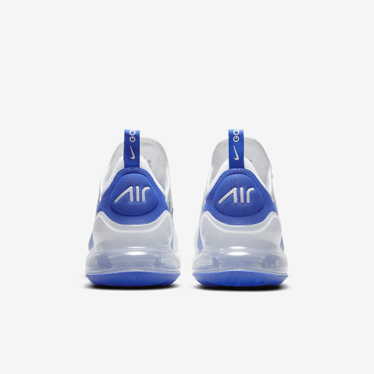 Nike Air max 270 sneaker Wit/Racer Blue/Pure Platinum/Zwart