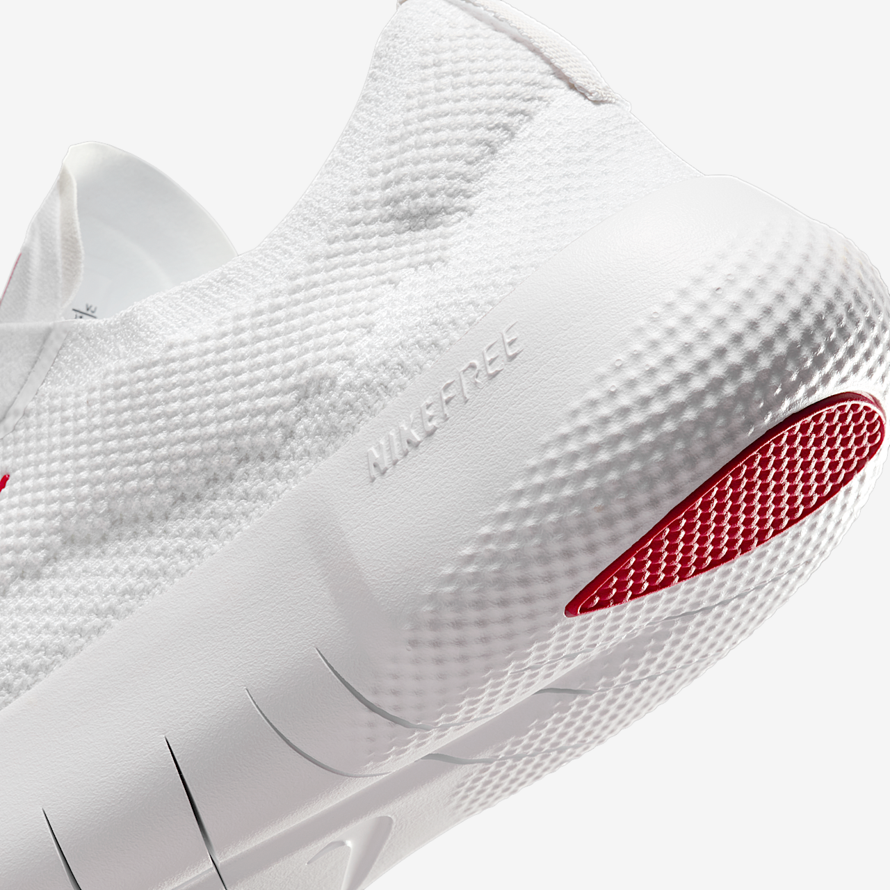 Nike Free sneaker Wit/Platinum Tint/University Red