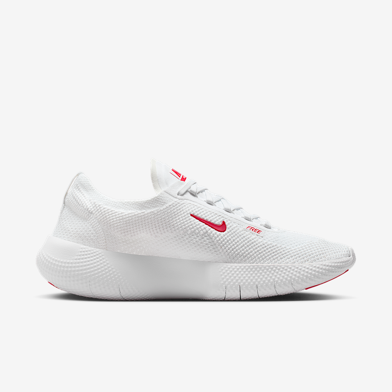 Nike Free sneaker Wit/Platinum Tint/University Red