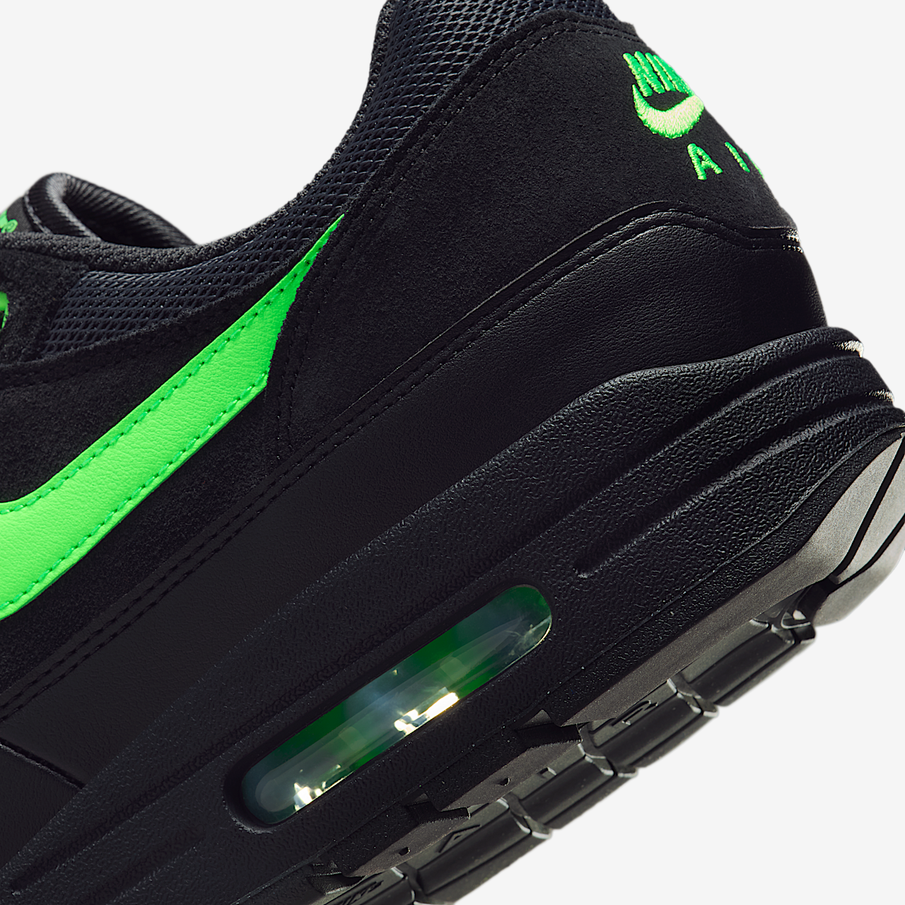 Nike Air Max 1 sneaker Anthracite/Zwart/Green Strike