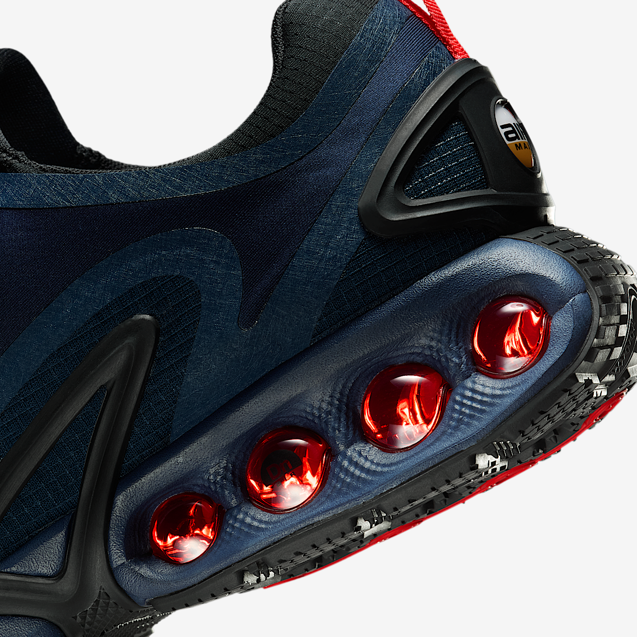 Nike Air Max DN sneaker Obsidian/Chile Red/Blue Lagoon/Metallic Silver