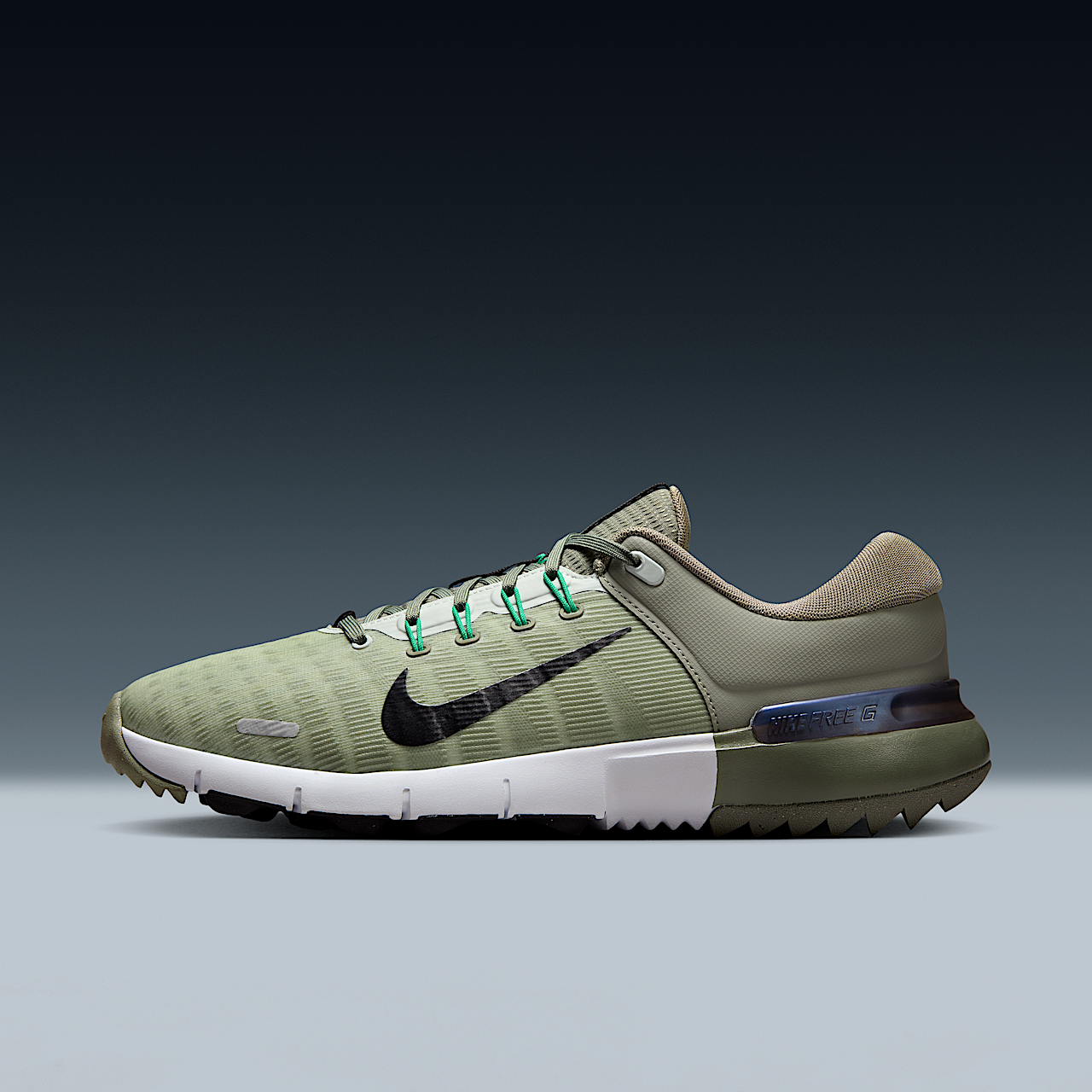 Nike Free sneaker Light Army/Light Silver/Zwart
