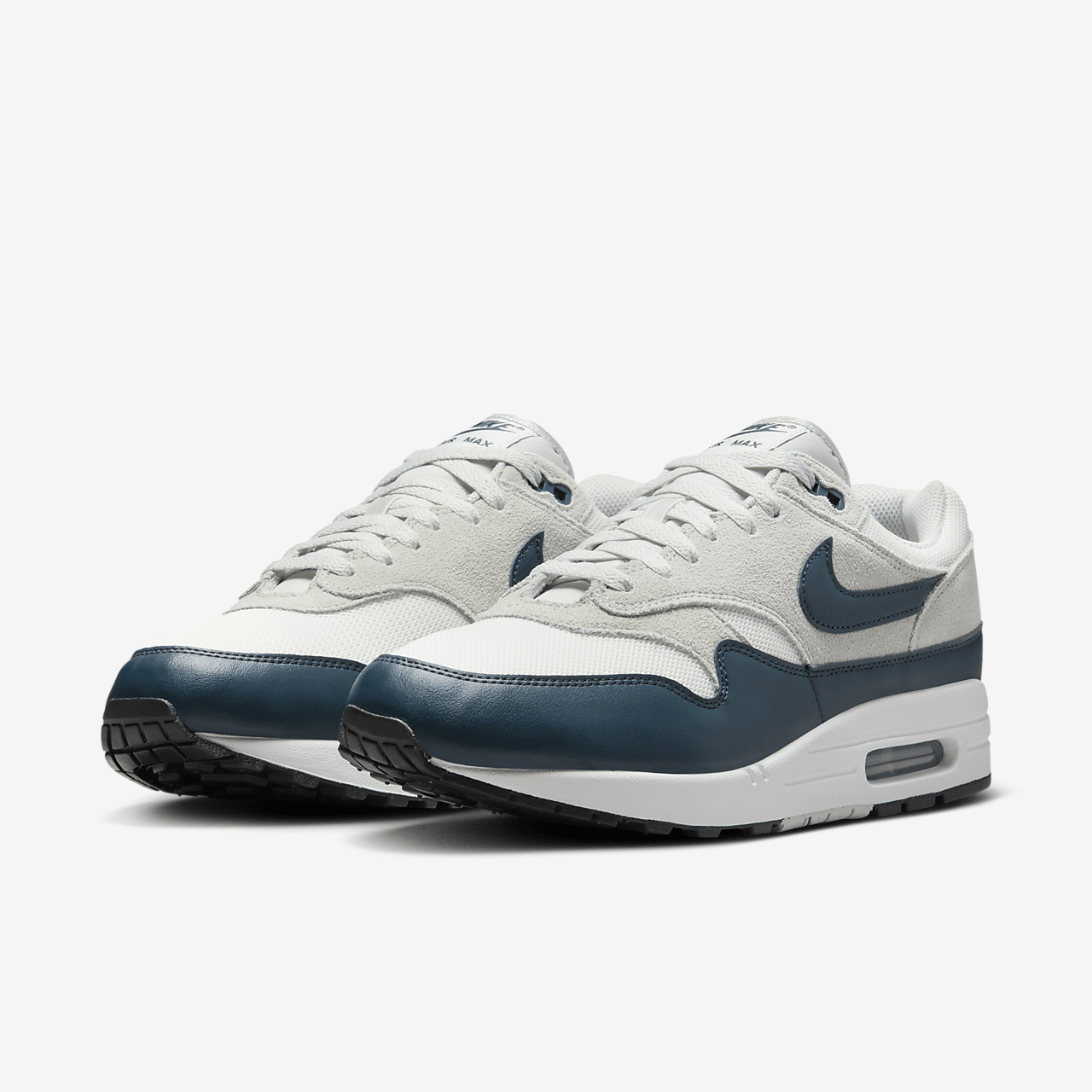 Nike Air Max 1 sneaker Summit White/Light Silver/Wit/Armory Navy