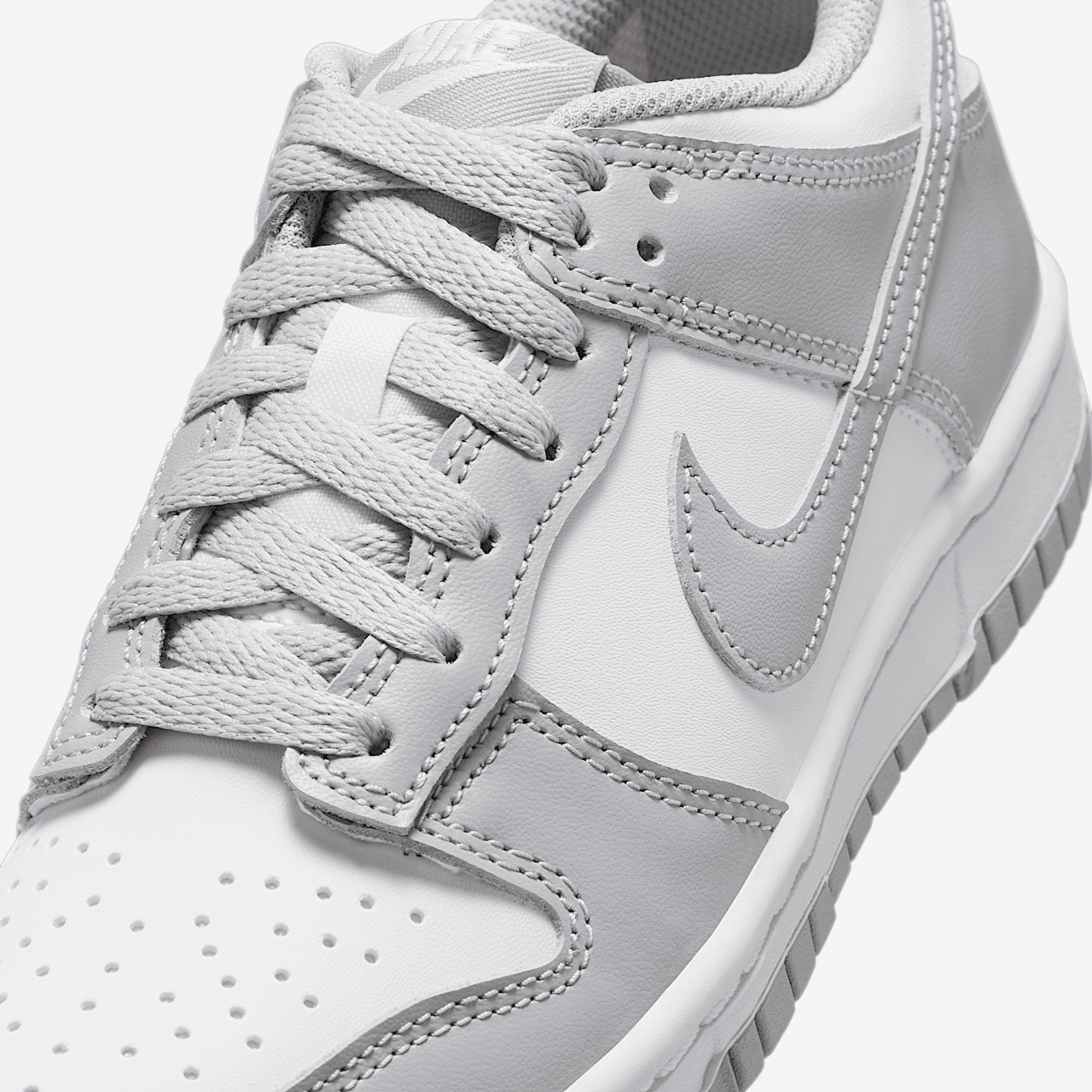 Nike Dunk Low sneaker Wit/Wit/Light Smoke Grey