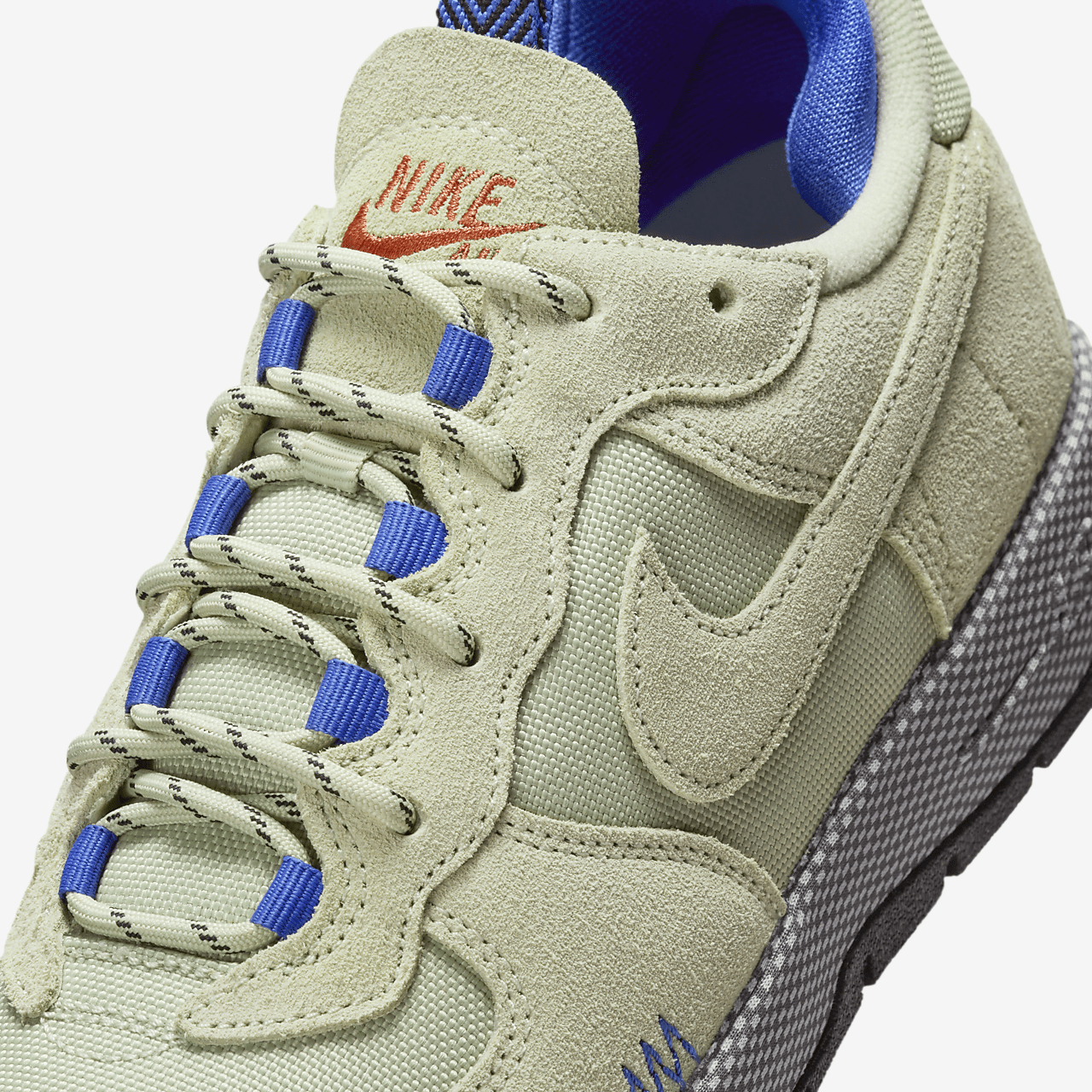 Nike Air Force 1 sneaker Olive Aura/Aquarius Blue/Ashen Slate/Racer Blue