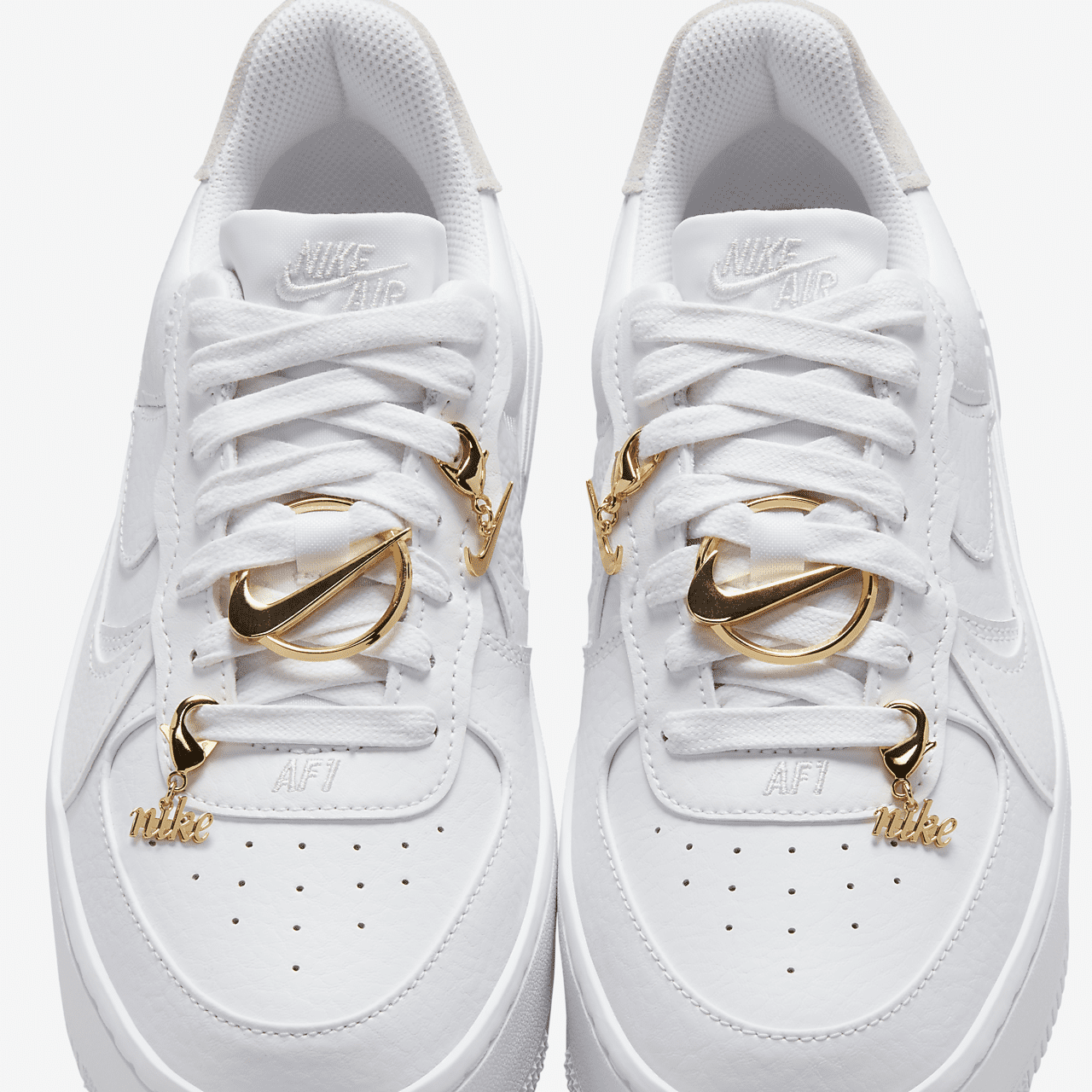 Nike Air Force 1 sneaker Wit/Metallic Gold/Summit White