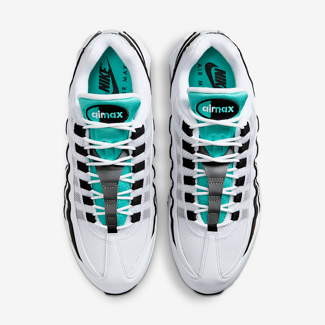 Nike Air Max sneaker Wit/Zwart/Metallic Silver/Hyper Jade