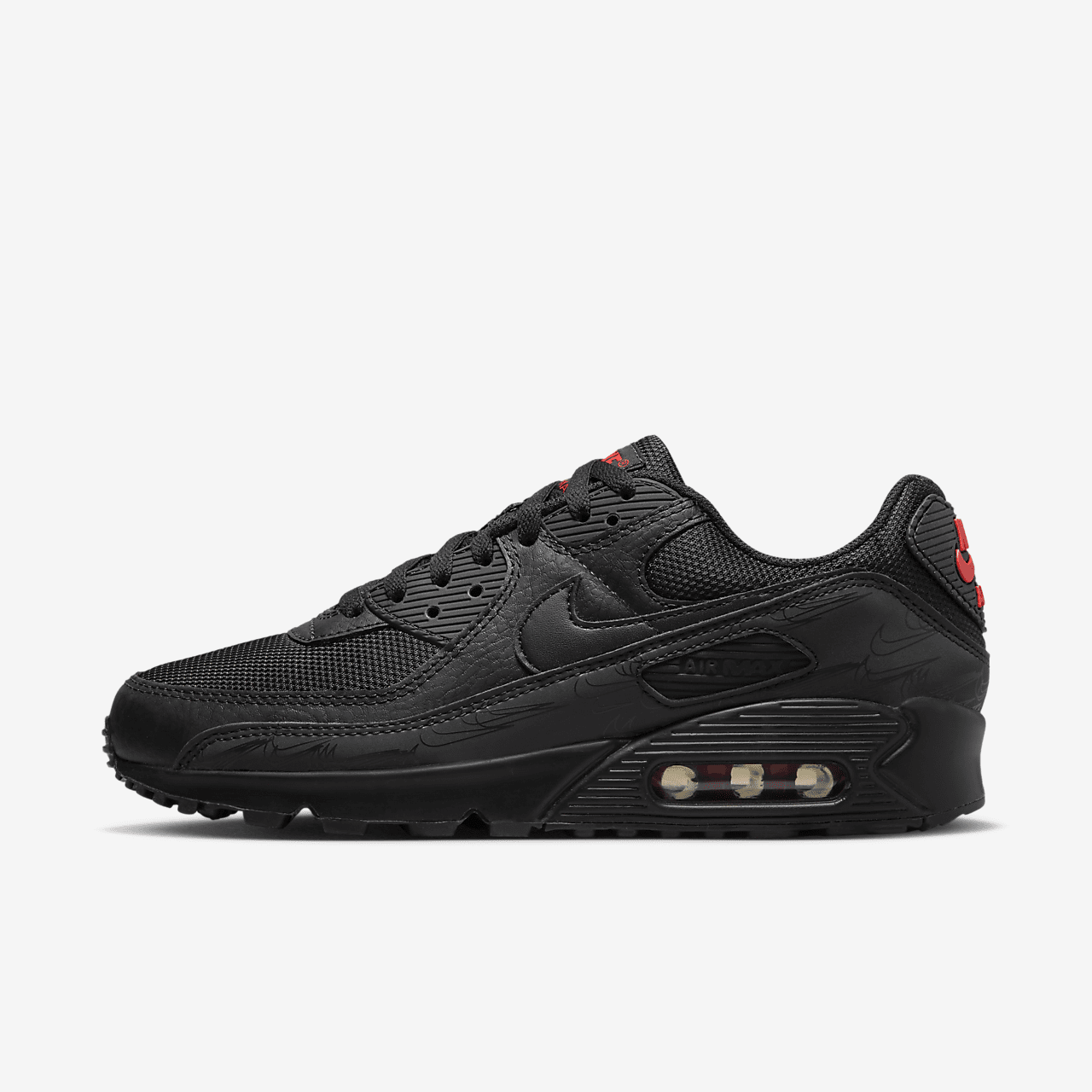 Nike Air max 90 sneaker Zwart/Light Crimson/Zwart