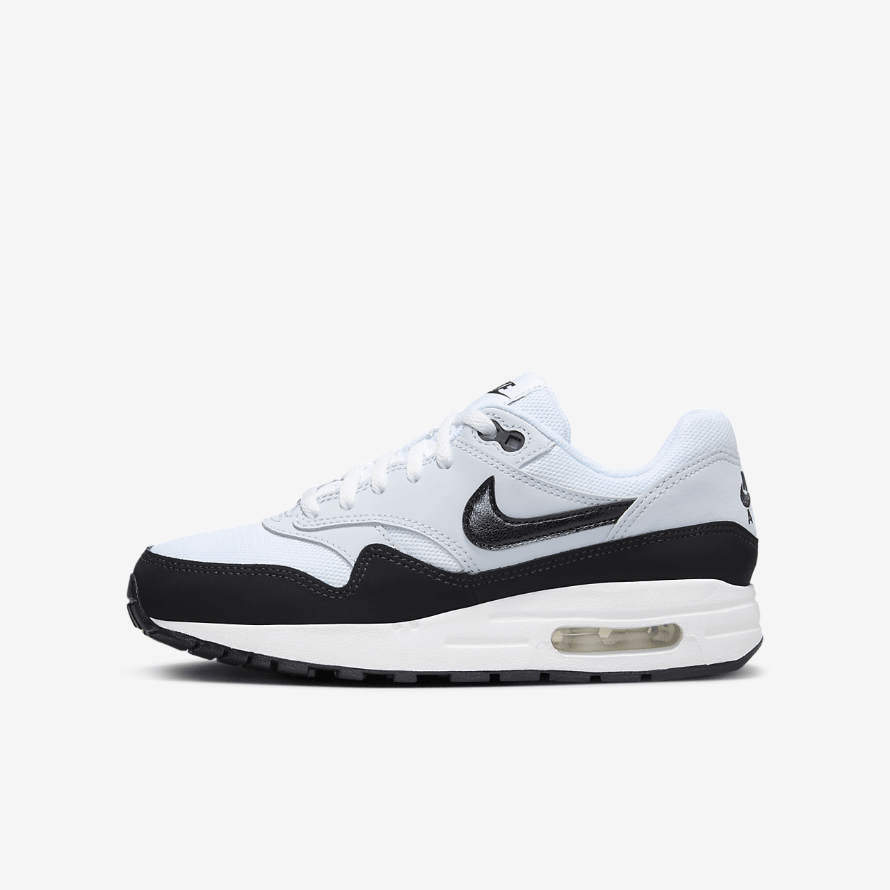 Nike Air Max 1 sneaker Wit/Pure Platinum/Zwart