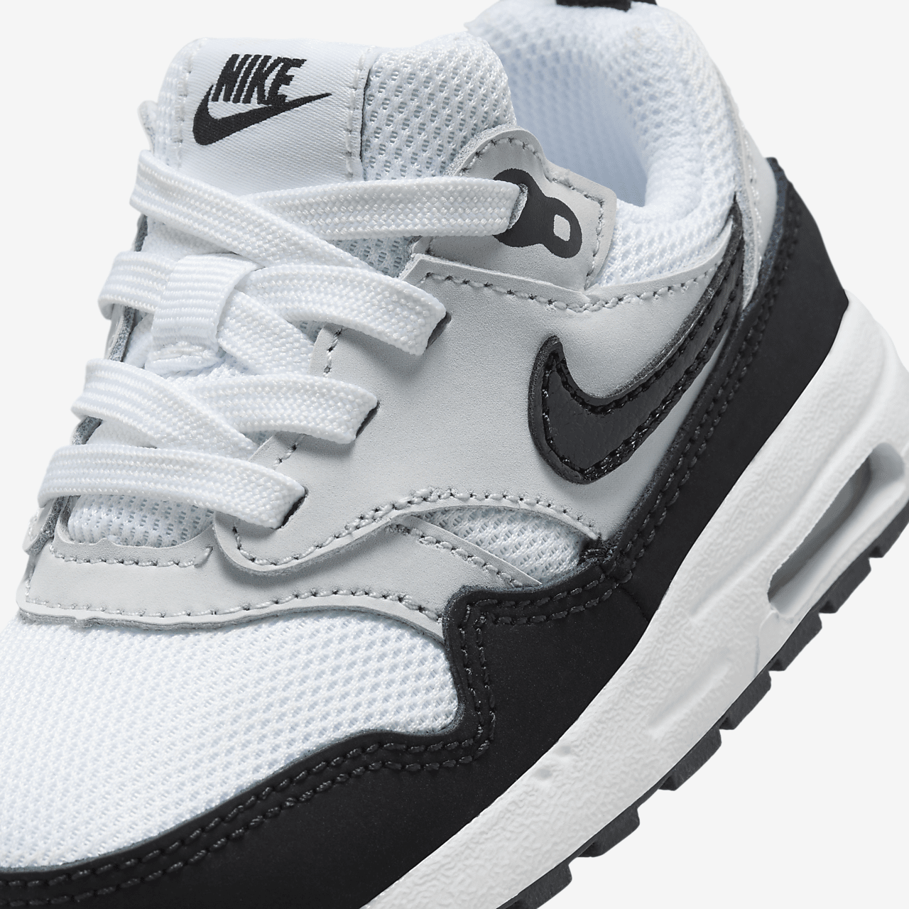 Nike Air Max 1 sneaker Wit/Pure Platinum/Zwart