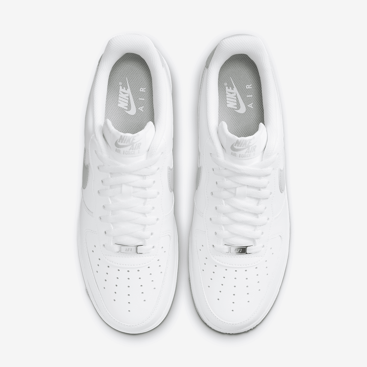 Nike Air Force 1 sneaker Wit/Wit/Light Smoke Grey