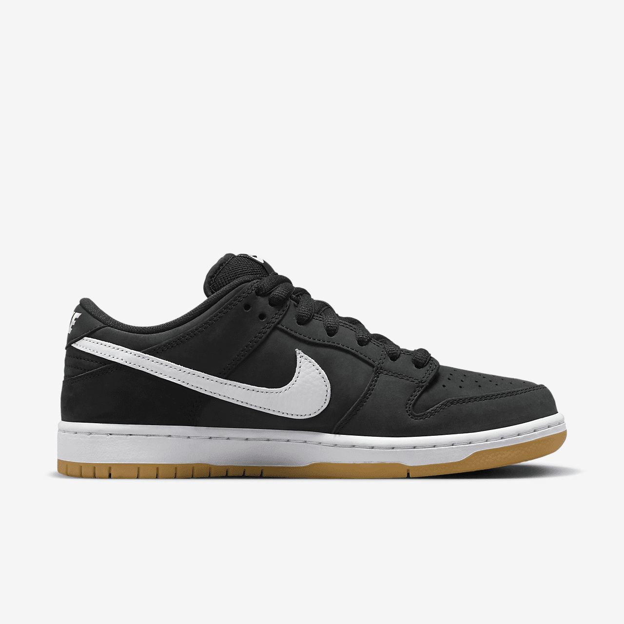 Nike Dunk Low sneaker Zwart/Zwart/Gum Light Brown/Wit