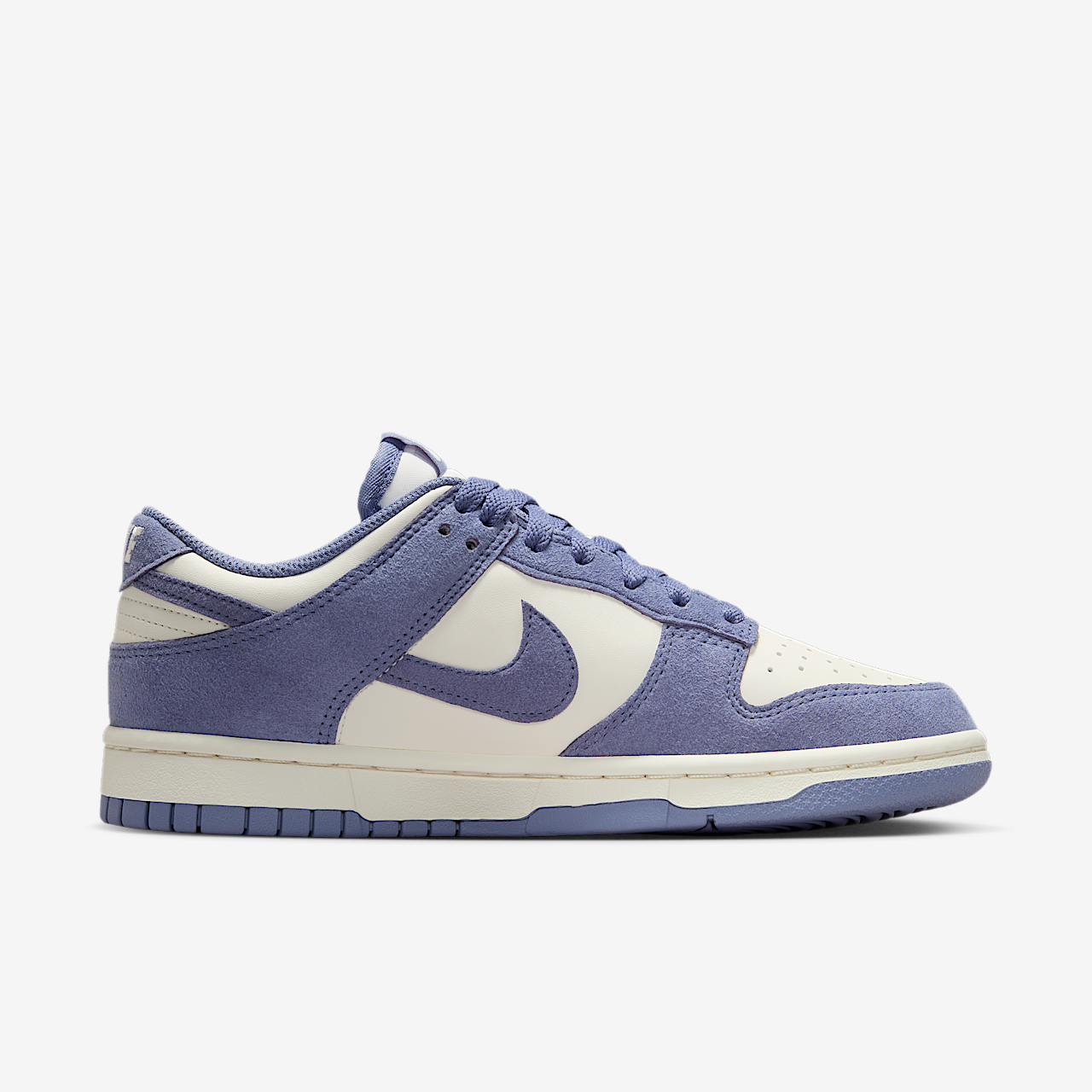 Nike Dunk Low sneaker Sail/Metallic Silver/World Indigo