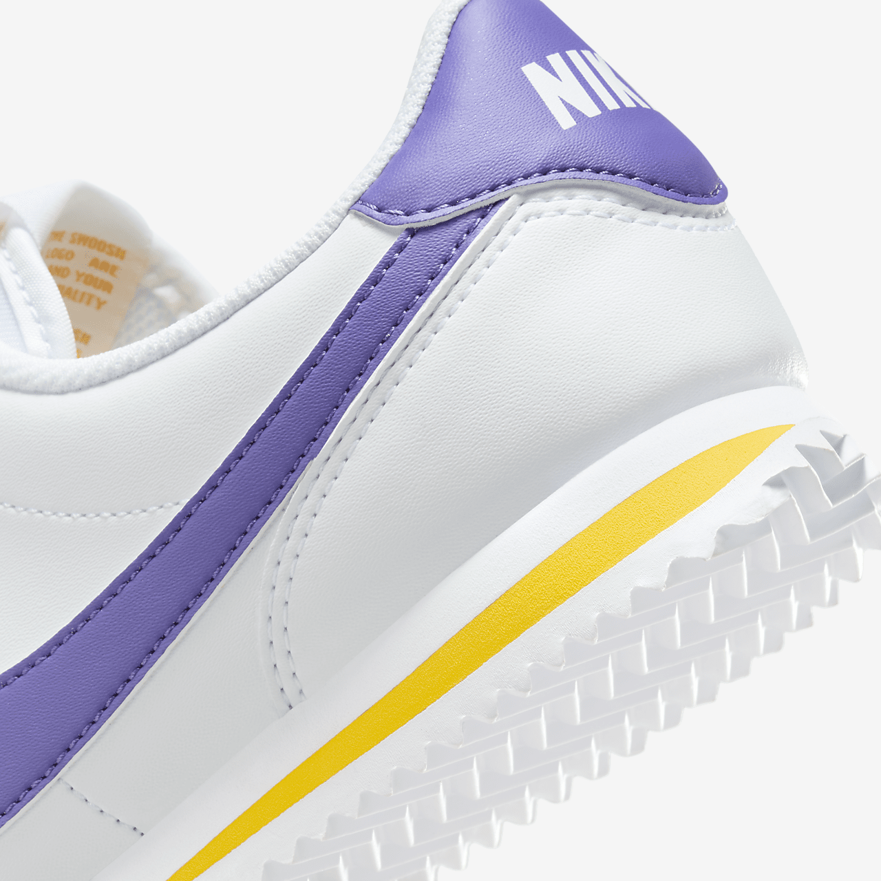 Nike Cortez sneaker Wit/Varsity Maize/Varsity Purple