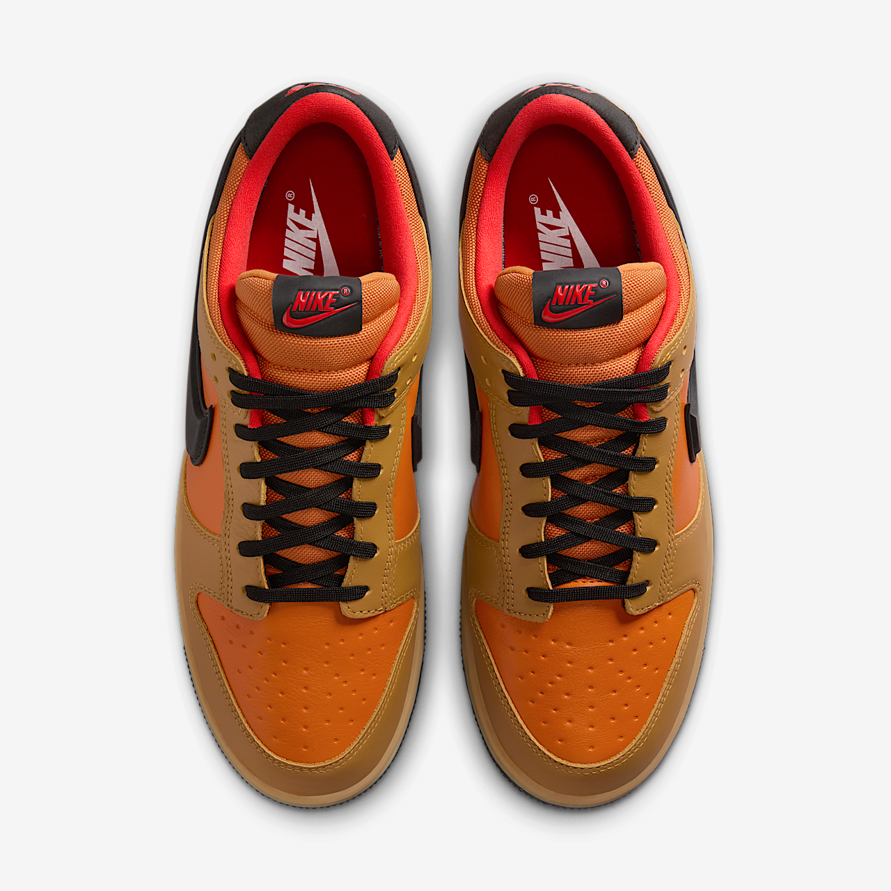 Nike Dunk Low sneaker Wheat/Ceramic/Picante Red/Zwart