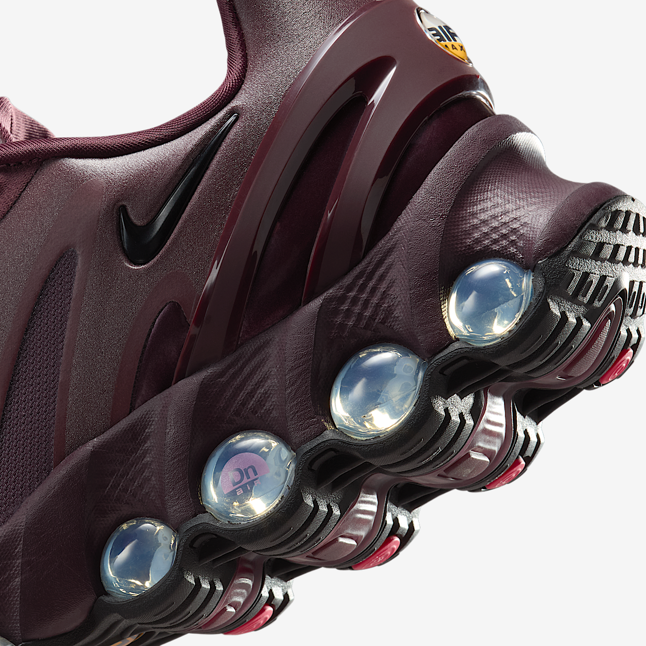 Nike Air Max DN sneaker Burgundy Crush/Burgundy Crush/Metallic Silver/Zwart