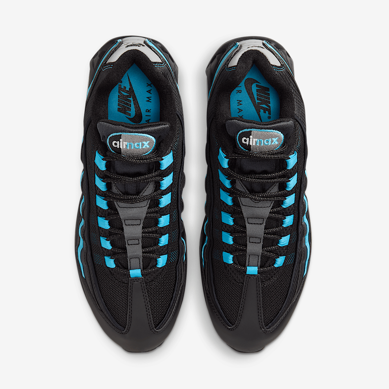Nike Air Max 95 sneaker Zwart/Zwart/Pearl Grey/Baltic Blue