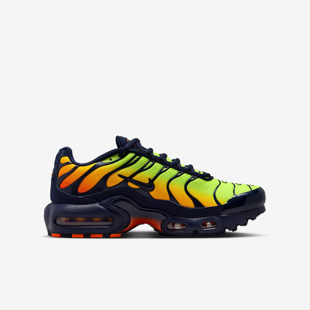 Nike Air Max Plus sneaker Lemon Venom/Hyper Crimson/Laser Orange/Blackened Blue