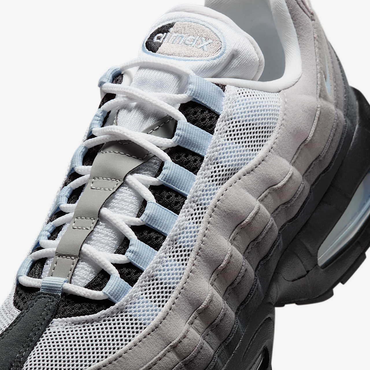 Nike Air Max 95 sneaker Zwart/Wit/Medium Grey/Blue Tint