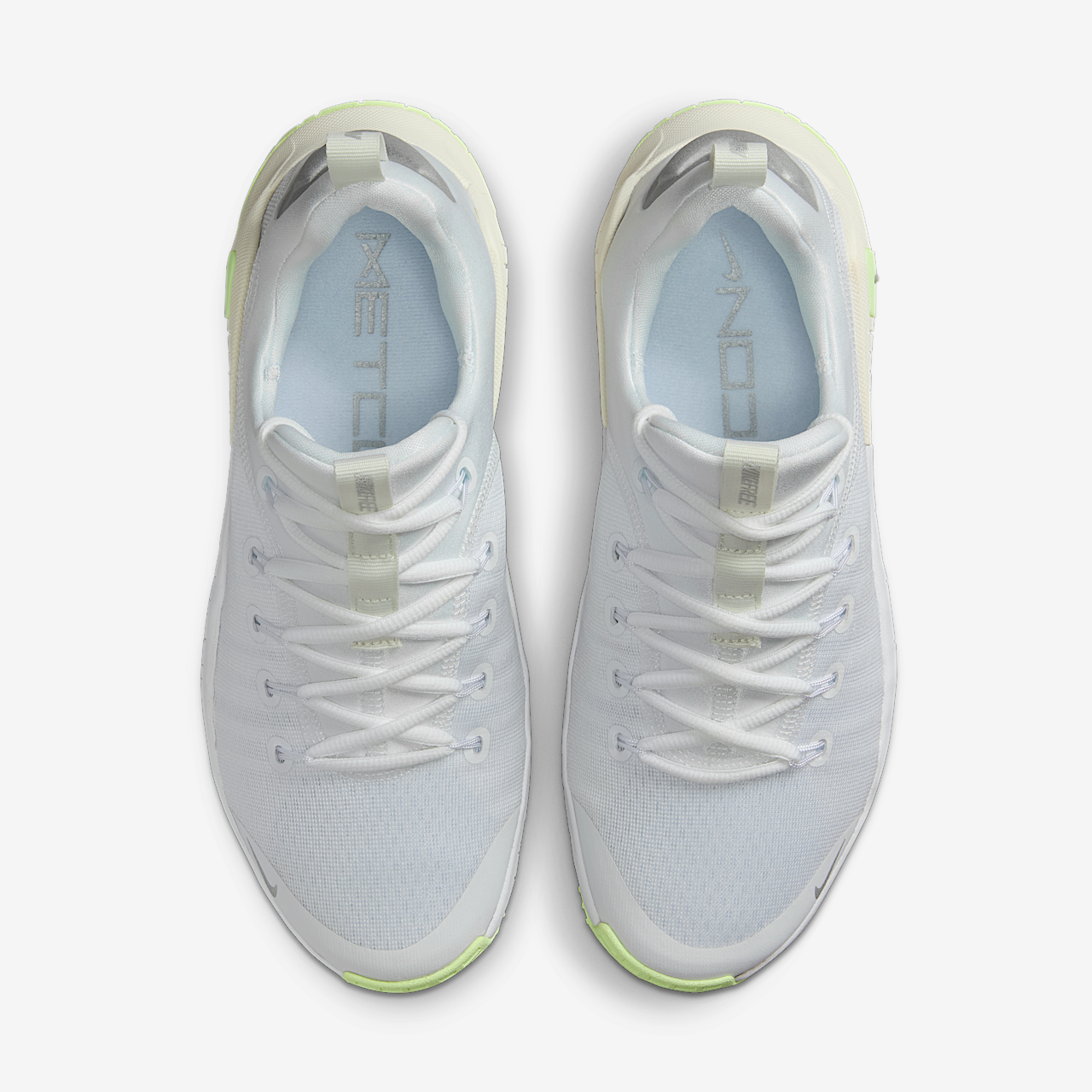 Nike Free sneaker Wit/Barely Volt/Sail/Metallic Silver
