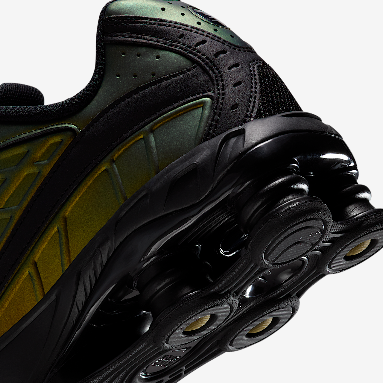 Nike Nike Shox sneaker Zwart/Olive Flak/Metallic Silver/Zwart