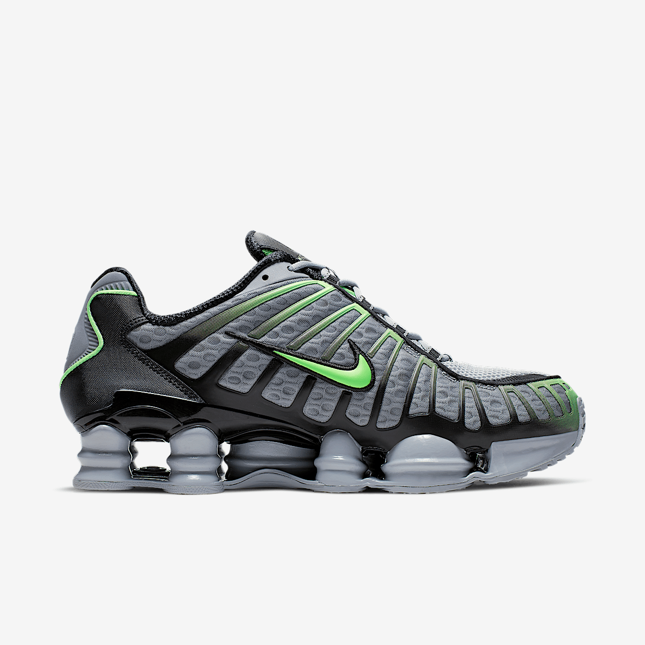 Nike Nike Shox sneaker Wolf Grey/Zwart/Lime Blast