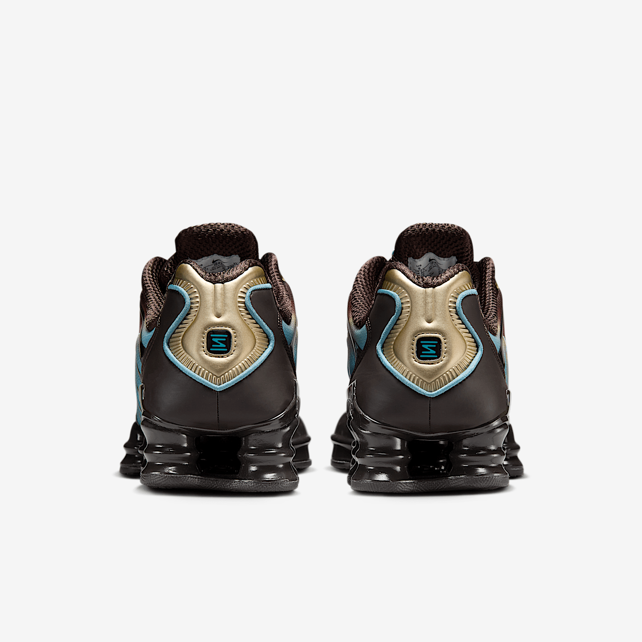 Nike Shox sneaker Velvet Brown/Desert Khaki/Denim Turquoise