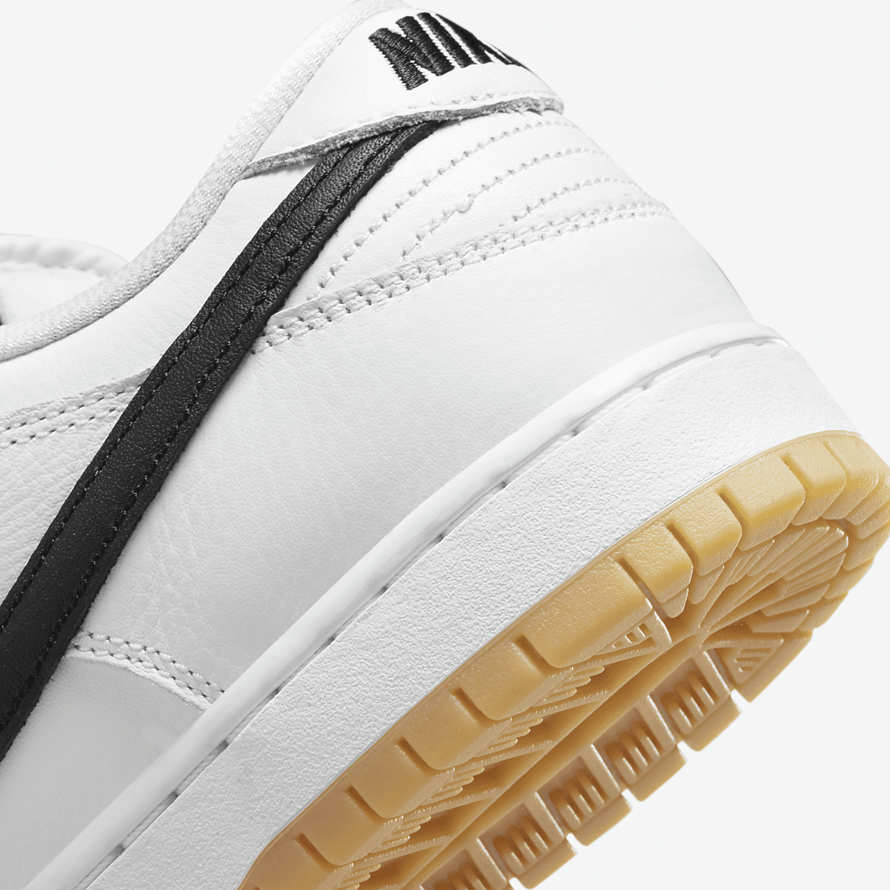 Nike Dunk Low sneaker Wit/Wit/Gum Light Brown/Zwart