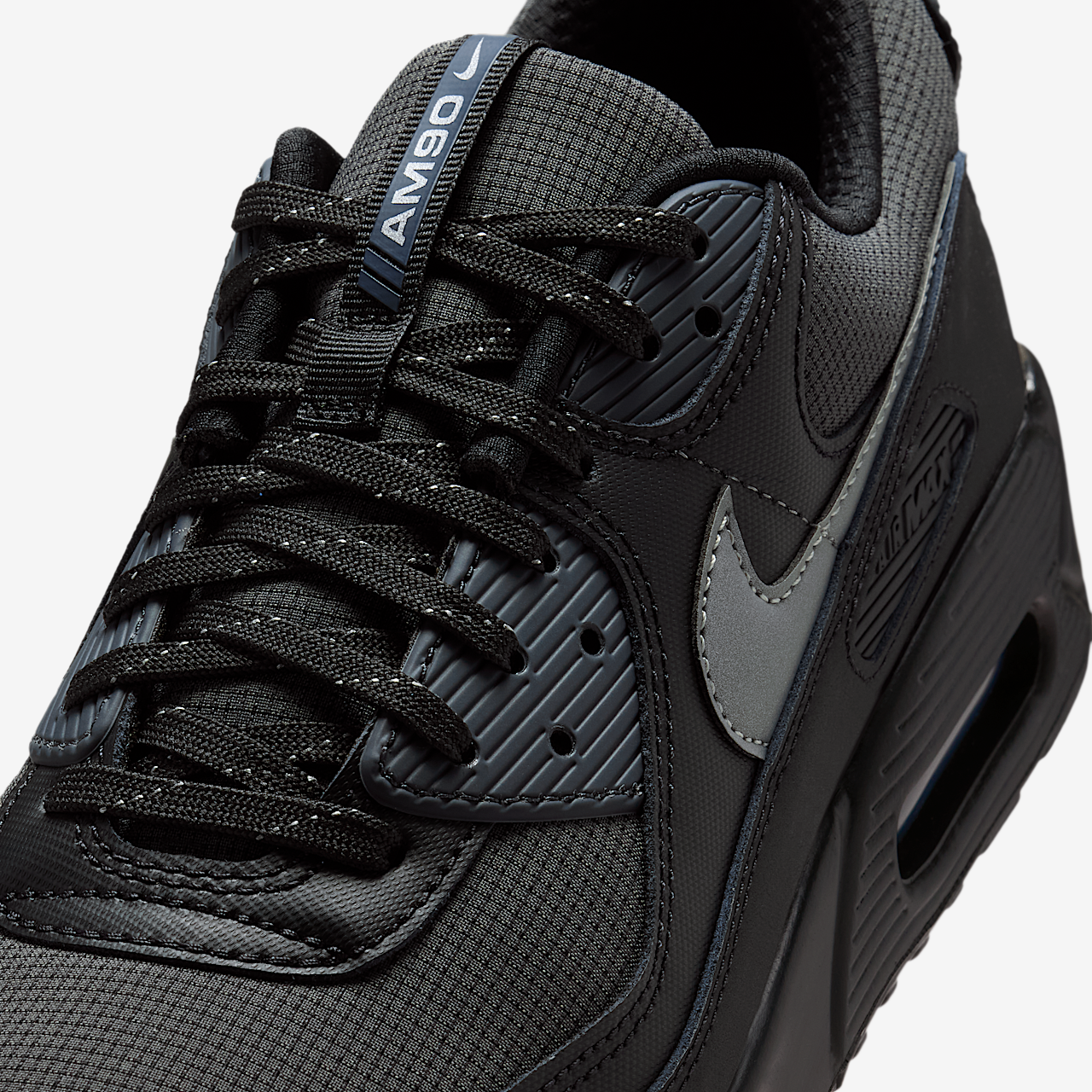 Nike Air max 90 sneaker Zwart/Anthracite/Thunder Blue/Reflect Silver