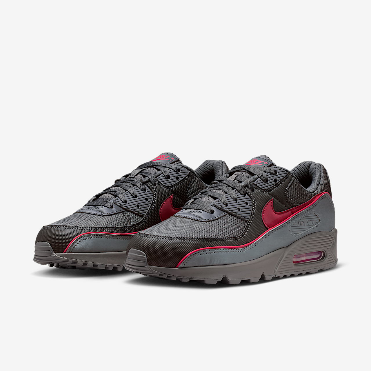 Nike Air Max sneaker Iron Grey/Zwart/University Red