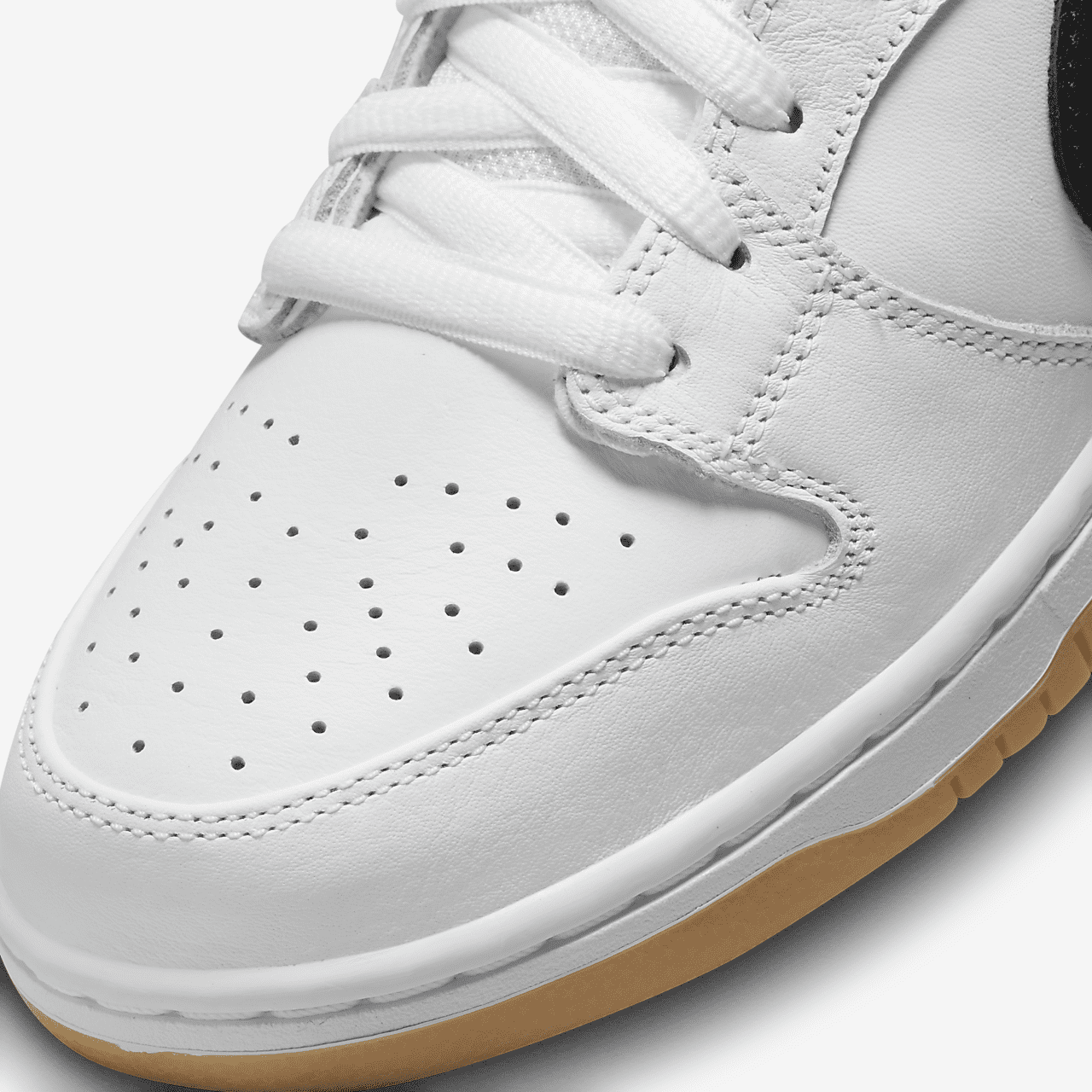 Nike Dunk Low sneaker Wit/Wit/Gum Light Brown/Zwart