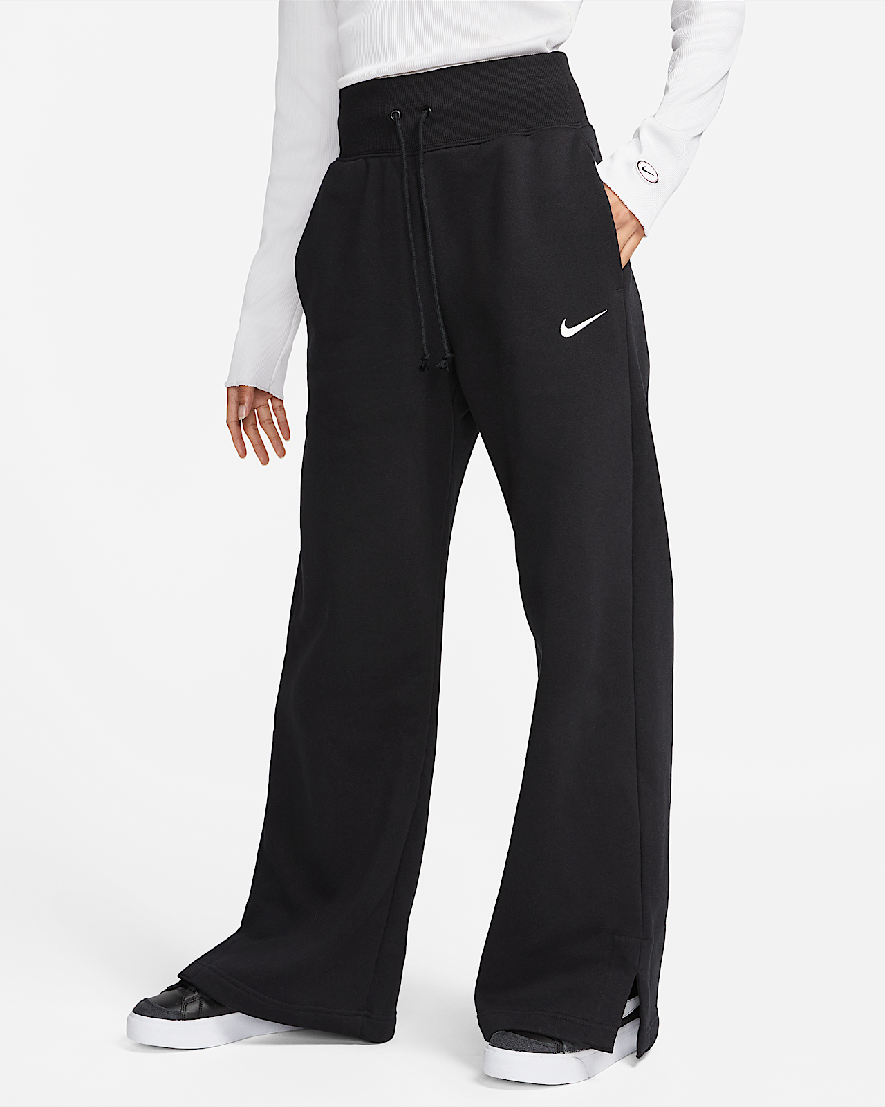 Женские  Nike Sportswear Phoenix Fleece High-Waisted Wide-Leg Sweatpants